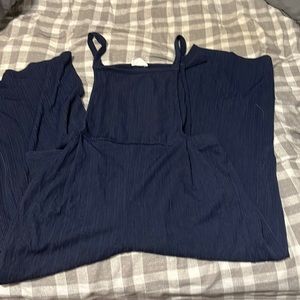 Sienna Sky Navy Blue cut out jumpsuit